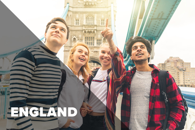 Students at Tower Bridge in London