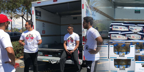 Abdullah Jadallah (second from left), president of the Saudi Students Club.