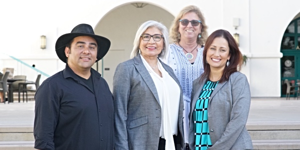 Dual Language and English Learner Education faculty members (from left) Sal Maldonado, Cristina Alfaro, Karen Cadiero-Kaplan and Sera Hernandez.