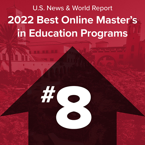 No. 8 ranking in the 2022 Best Online Programs