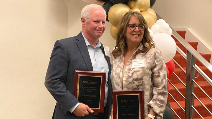 Lisa Gates with her husband, John Gates.