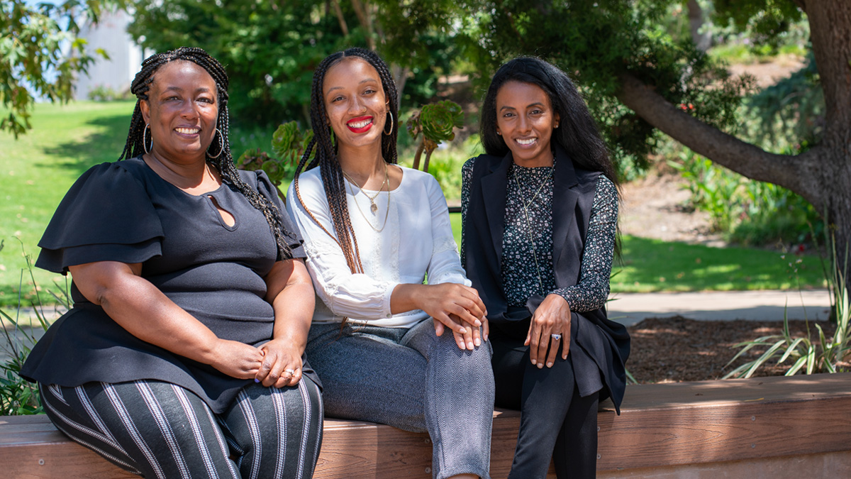 The CCBMW leadership team from left: Candea Mosley, Myra Hollis and Sesen Negash.