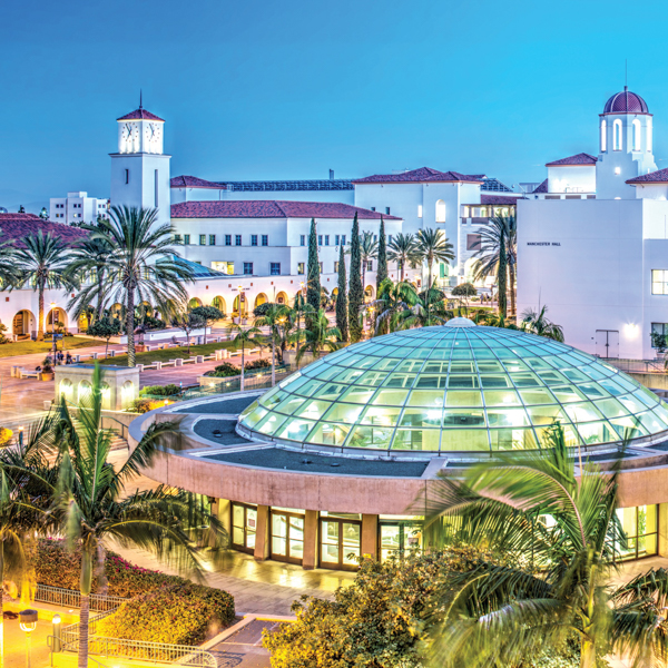 Helicopter view of SDSU's library