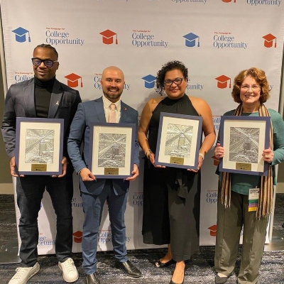 Frank Harris III with fellow award recipients