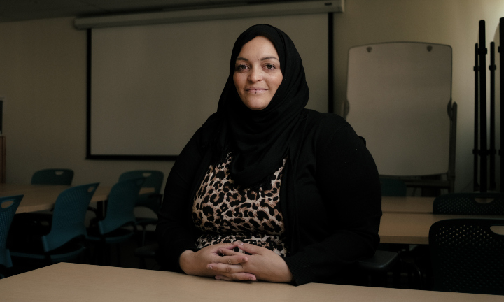 A portrait of Naomi Ramirez on the SDSU campus